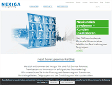 Tablet Screenshot of nexiga.com